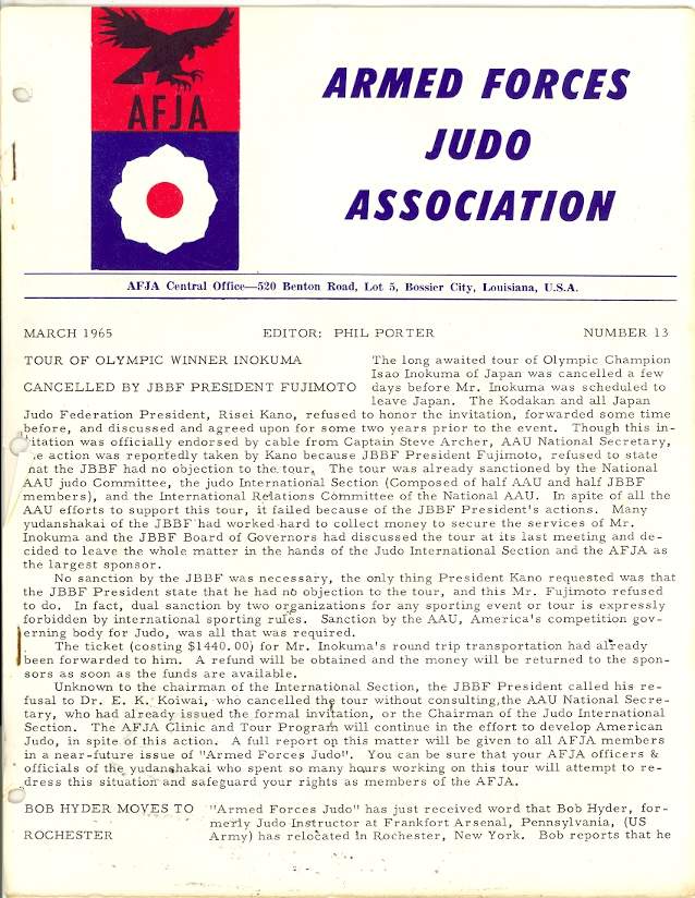 03/65 Armed Forces Judo Association